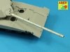 Aber 35 L-187 Armament for Russian Main Battle Tank T-14 ARMATA barrel for 125 mm 2A82-1M cannon & barrel for 12,7 mm Kord AA MG 1/35